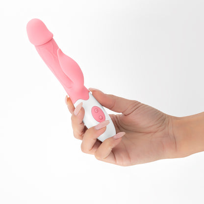 Rabbit Vibrator Set with Lubricant - Crushious Mochi