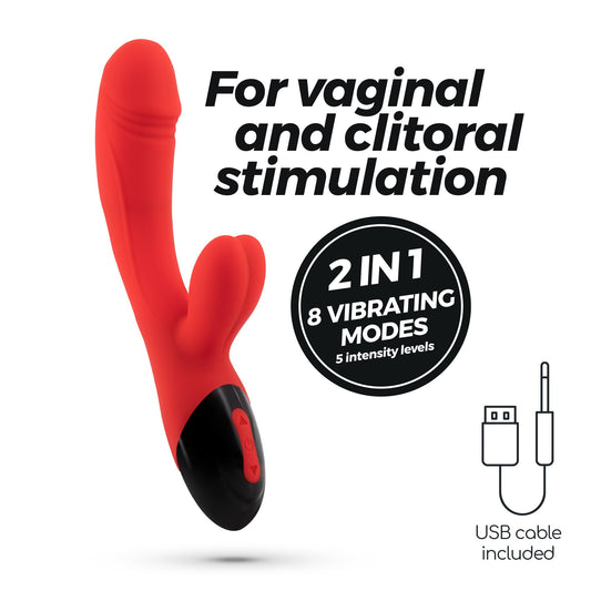 Rabbit Rechargeable Vibrator - Dare Dong Crushious