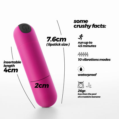 Rechargeable bullet - imoan Crushious Pink