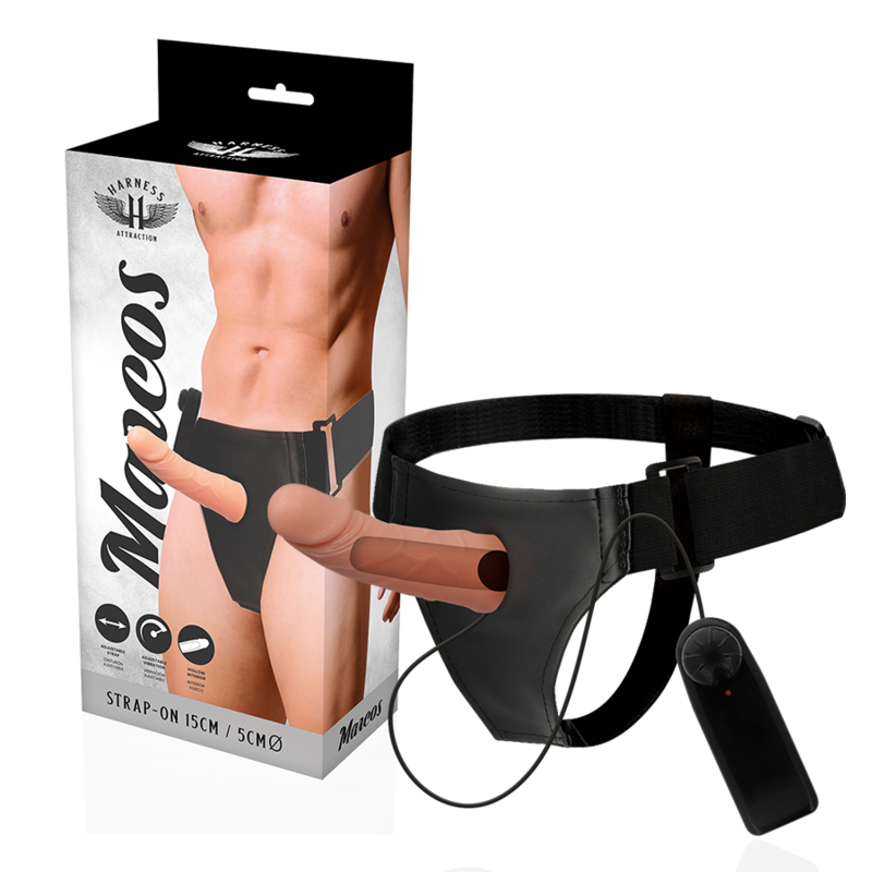 HARNESS ATTRACTION - RNES HOLLOW FRAMES WITH VIBRATOR 15 CM -O- 5 CM