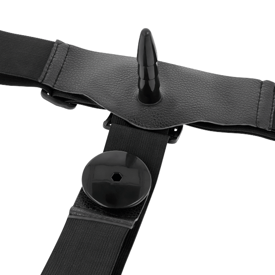 HARNESS ATTRACTION - HARRIS DOUBLE PENETRACI N WITH VIBRATION 18 CM -O- 3.5 CM