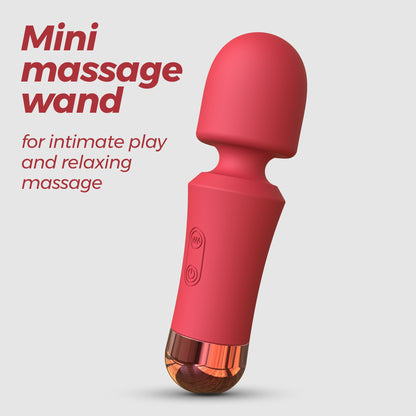 Mini Massage Wand Rechargeable Red - CRUSHIOUS WANDA MINI 