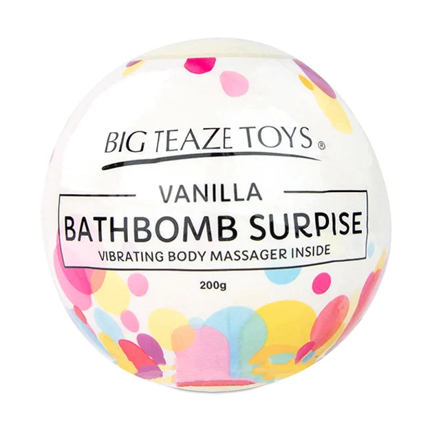 Vanilla Bath Bomb with Surprise Vibrator - Big Tease Toys 