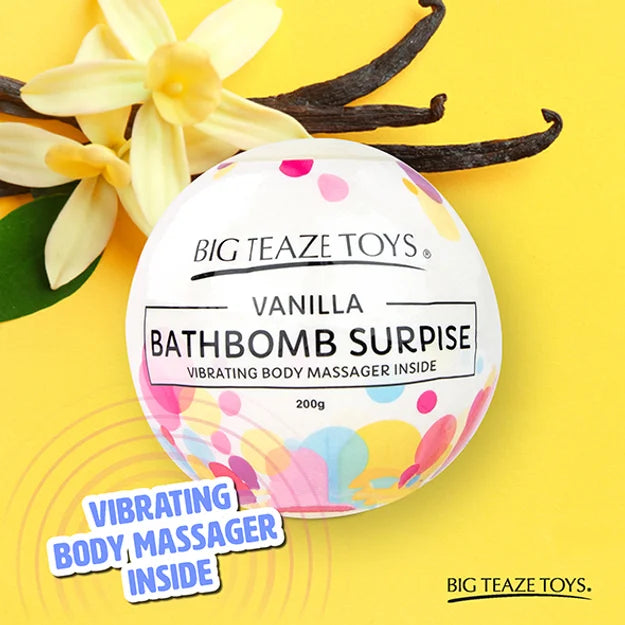 Vanilla Bath Bomb with Surprise Vibrator - Big Tease Toys 