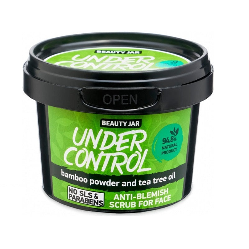 Beauty Jar "UNDER CONTROL" Scrub προσώπου για ακνεϊκές επιδερμίδες, 120gr