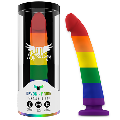 Δονητής Ουράνιο Τόξο 16.5cm - Mythology Devon Pride Dildo