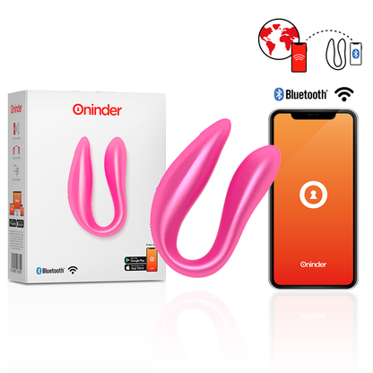 ONINDER - LISBOA G-SPOT &amp; CLITORAL STIMULATOR PINK - FREE APP 